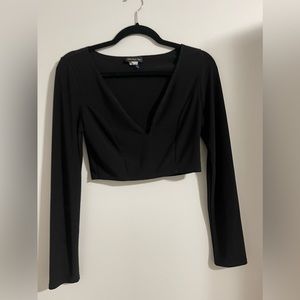 Long sleeve crop top